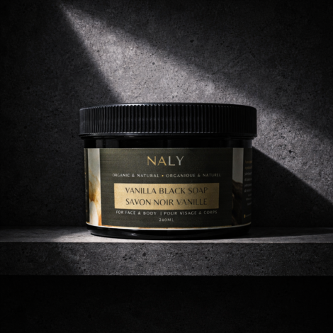black soap vanille